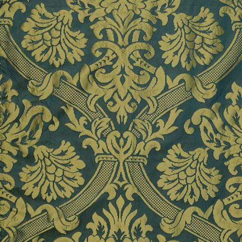 ROLAND GAUFFRE DAMASK 001 col 311 BLUE des.6/2167 130 cm